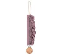 Holder Clip Secure Nipple Chain for Teether Toy and Soother Wooden Beaded Design Cotton Teether Adjustable Baby Holder