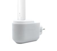 Holder Compatible with Philips Sonicare Charger HX6100, Space-Saving Socket Holder for Electric Toothbrush, Made in Germany, White