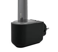 Holder Compatible with Philips Sonicare Charger HX6100, Space-Saving Socket Holder for Electric Toothbrush, Made in Germany (Black)