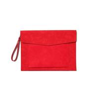 Holder File Folder, Leather Envelope Case Simple Business Conference Bag Briefcase for Documents 330x240mm(Red)