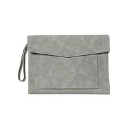 Holder File Folder, Leather Envelope Case Simple Business Conference Bag Briefcase for Documents 330x240mm(Grey)