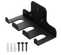 Holder for barbells on the wall, robust wall holder for dumbbell bars, organisation frame for dumbbells, for storing dumbbells and kettlebells for home training, garage, fitness, weight