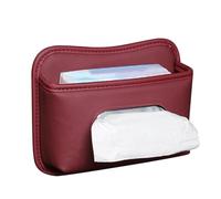 Holder for car tissue container, leather adhesive attachment for vehicle accessories, tissue dispenser for motor vehicles, for seat backrest, dashboard, sun visor, SUV, truck, home