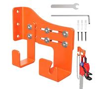 Holder for chainsaw, robust wall mount for heavy loads, storage system for chainsaw in the garage with two hooks, for chainsaw accessories in shed, garden and workshop