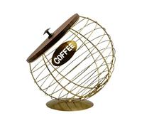 Holder for Coffee Capsules, Iron Station with Bevelled Opening, Coffee Storage Station for Desk Decoration, Home, Living Room, Banana, Pear, Snack