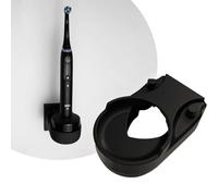 Holder for Oral-B iO 10 - Toothbrush Holder for iO 10 - Socket Holder without Drilling - Toothbrush Stand with Cable Guide - Space Saving & Hygienic - 3D Printing - Made in Germany - Black