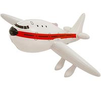 Holder Inflatable Aeroplane 72cm White Inflatable Plane Aeroplane Inflatable Toy Aircraft Cartoon PVC Plastic Balloons Planes Toys Balloon Kid Birthday Gift Classic Toys (GJF67)