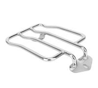 Holder Luggage Rack Motorcycle Black Chrome Steel Rear Solo Seat Luggage Rack Support Shelf For XL Sportsters 2004-2021 For XL1200 883 Motorbike Rear Tail Storage Rack(Silver)