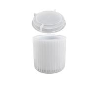 Holder Reusable Silicone Mold with Lid Stand Casting Plaster Soap Making Tool Smooth Surface Craft Home Decor