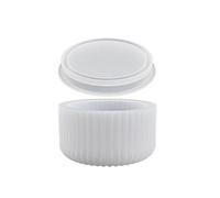 Holder Reusable Silicone Mold with Lid Stand Casting Plaster Soap Making Tool Smooth Surface Craft Home Decor