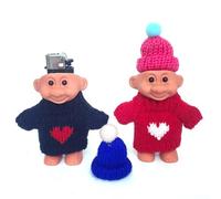 Holder Silicone Fun Mini Doll Lighter Case, 2 Pack Cute Troll Doll Lighter Case,Case Fits 3.2 Inch Regular Lighter (Lighter Not Included) (Color : E)
