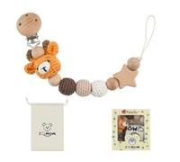 Holder with Beech Wood Components, Deer, D | Built-in Clip and Cord Loop, Attachment Without Separate Tools, for Routine Changes, Pouch