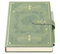 Holderzyi Academic Diary 2026 A5 Day Per Page, 12 Months Daily &Month Planner from Jan.26 - Dec.26,Agenda Dairy A5 Page a Day, with Elegant Cover,Pen,Inner Pocket (Green)