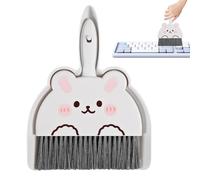 Holdes Cleaning Brush with Dustpan | Handheld Dust Pan Tiny Cleaning Broom,Multi-Functional Desktop Cleaning Set, Portable Cartoon Handheld Dustpan Cleaning Tool for Desktop