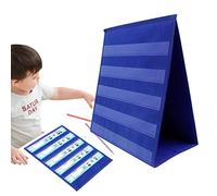 Desktop Pocket Chart - Double Sided Table Pocket Charts - -Standing Desktop Pocket Chart, Portable Stand For Class Demonstrations, Homeschooling Classroom Supplies
