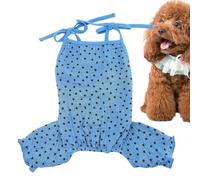 Holdes Dog Summer Dress, T-Shirt for Dogs, Pet Clothes, Star Shaped Dog T-Shirt, Breathable Puppy Clothes, Girls Dog Clothes, Comfortable Dress for French Bulldog, Bichon