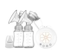 Holdes Electric Milk Pump, Portable Electric Pump for Nursing, Rechargeable Breast Milk Extractors with 2 Milk Bottles - Multiple Modes, Low Noise, Supplies