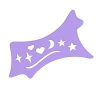 Holdes Eyeliner Stencils, Wing Tips, Silicone Eyeliner Contour with Wing Tip, Soft Precision Eyeliner Tool, Contour Eye Guide Reusable Cleaning Wipes for Women