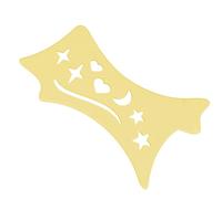 Holdes Eyeshadow and Eyeliner Stencil Pad, Silicone Eyeliner Tool Helper - Soft Precision Eyeliner Tool | Contour Eye Liners Guide Reusable Cleaning Wipes for Women