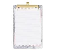 Holdes Glitter Clipboard | Glitter Binder Clip Boards - Lightweight Cute Decorative A4 Letter Size Acrylic Clipboard with Gold Clip for Desk Supplies & Accessories