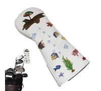 Holdes Golf Head Cover, Golf Club Head Cover | Cover Beach Golf Club Head Protector Waterproof, PU Outer Layer, Scratch Resistant Soft Flannel Lining, Supplies