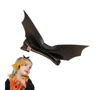 Holdes Halloween Hair Clips, Bat Hair Clip, Bat Wing Leather Hairpins, Halloween Decorative Headwear, Duckbill Clip Barrettes for Teen Girls,