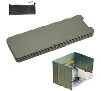 Holdes In Stove Guard, Camping Stove Guard - Folding Wind Deflector for Camping Stove | Portable Wind Blocker, 10 Plates Stove Shield with Storage Bag for the