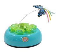 Holdes Interactive Cat Toy, Electric Toys for Indoor Cats | Floating Butterfly Cat Hunting Toys for Indoor Cats,Automatic Light and Sound, Electric Toys for Cats