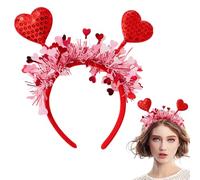 Holdes Kiss headband, Valentine's Day costumes for women, glitter headband hair accessories, heart accessories, photo accessories hair hoop for lovers, lovers