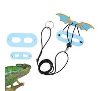 Holdes Leopard Gecko Leash | 3 Size Harness Leash for Lizard Adjustable - Reptile Training Lead Harness for Small Animal Leash, Flexible Animal Harnesses for Reptile Amphibians