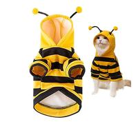 Holdes Pet Bee Costume Hooded | Dog Hoodies Bee Costume,Soft Cat Holiday Cosplay Warm Clothes, Funny Outfits Clothes for Small Medium Dogs, Kitten, Puppy