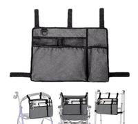 Holdes Stroller Organizer Bag, Wheelchair Bags for Back, Handsfree Storage Pouch for Walker | Wheelchair Accessories, Wheelchair Pouch, grey, Se référer au descriptif, Refer to description