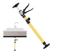 Holdes Support/Telescopic Support 30-59/50-115 CM EXTENDABLE, For Construction Assembly, Door Frames, ONE-Hand, Short Form, UP To 40 KG Load Capacity, Tilting Press Plate UP To 90°