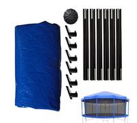 Holdes Trampoline Top Cover, Trampoline Shade, UV Resistant and Waterproof Oxford Trampoline Canopy - Foldable Dustproof Sun Shade for 6 Foot Trampolines, 8