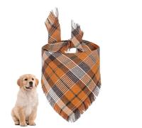 Holdes Triangular Dog Bandana Dog Triangular Scarf | Water Absorbing Plaid Dog Bandana | Decorative Dog Scarf, Washable Pet Bandanas,