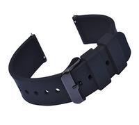 Holdfast Black Silicone Watch Strap - 18mm Quick Release, Waterproof with Buckle