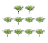 Holdfiturn 10Pcs Artificial Plants 50cm 9-Heads Tropical Artificial Palm Tree Faux Plants Artificial Foliage for Party Office Home House Decorations