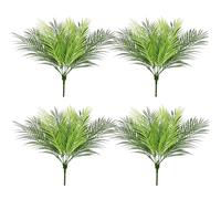 Holdfiturn 4Pcs Artificial Plants 50cm 9-Heads Tropical Artificial Palm Tree Faux Plants Artificial Foliage for Party Office Home House Decorations