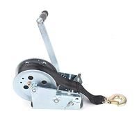 Holdfiturn Hand Winch 3200lbs 8.8m Geared Manual Lifts Trailers Tool Marine Puller Tool with Cable and Hook Webbing Wire Winch for Boat Trailer Caravan Marine