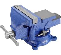 Holdfiturn Table Vice 5 Inch Bench Vise with 360 Degrees Swiveling Base Cast Iron Workshop Vise