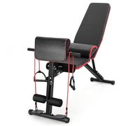 Holdfiturn Weight Bench, Foldable Adjustable Weight Bench, Foldable Gym Workout Bench Press, Foldable Strength Training Bench- 7 Incline Positions for Weight Training Fitness in the Gym or Home