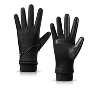 HOLDINA Winter Gloves Women with Touchscreen Fingers,Gloves for Women Water-Resistant with Anti-Slip Leather