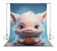 Holding A Heart Backdrop Background for Photography High Density Polyester Fabric Background Banner Seamless Photo Booth Prop Backdrop 56"x98" for Birthday Party Decor Photoshoot Banner Props