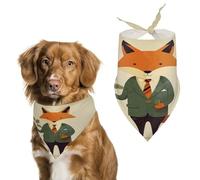 Holding A Leaf Pet Scarf Adjustable Pet Accessories Triangular Scarf Washable Floral Print Puppy Bib Bandana Stylish Comfortable Cat Scarves for Holiday Scarfs
