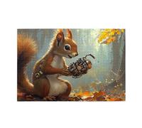 Holding A Mechanical Squirrel In Hand 1000 Piece Jigsaw Puzzles For Adults Wooden Puzzles For Adults Gifts Home Decor