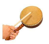 Holding A Temple Flat Drum, A Ritual Implement/Festival Performance Prop, Producing A Clear And Crisp Sound,18.5CM