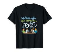 Holding Coffee Like a Holding Pattern Meeting Humor T-Shirt