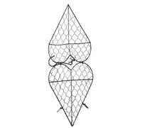 Holding Device of Bird Nesting Material | Heart-Shaped Handmade Iron Refillable Holder | Nesting Material Storage | For Indoor and Outdoor Cage Aviary Breeding Perch Hiding Ru