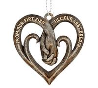 Holding Hands Charm - Small Holding Hands Hanging Ornament | Cute Holding Hands Pendant | Couple Holding Hands Charm | Holding Hands Art | Heart Shaped Acrylic Hangable Ornament For Car, Tree