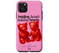 Holding Hands Holding Hearts - Red Gummy Bear Couple Design Case for iPhone 11 Pro Max